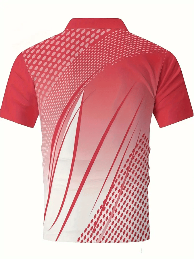 Men's Golf Casual Printed Casual Polo Shirt