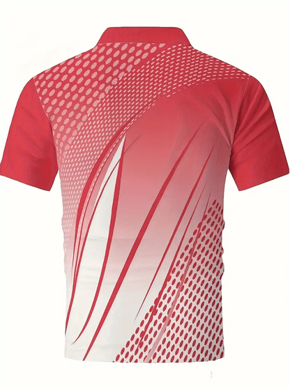 Men's Golf Casual Printed Casual Polo Shirt