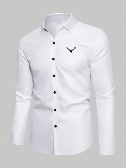Men's Business Casual Long Sleeve Shirt