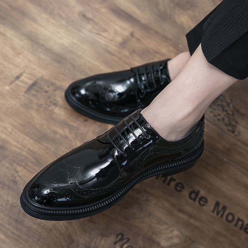 Fashionable British Comfortable Casual Pointed Toe All-Match Leather Shoes