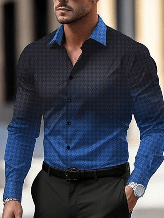 Men's Business Casual Long Sleeve Shirt