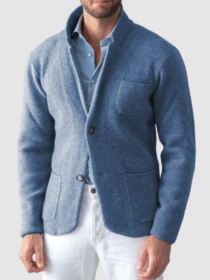 Men's Vintage Single Breasted Pocket Gentleman's Business Suit Jacket