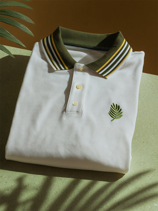 Men's Business Casual Button Short Sleeve Polo Shirt