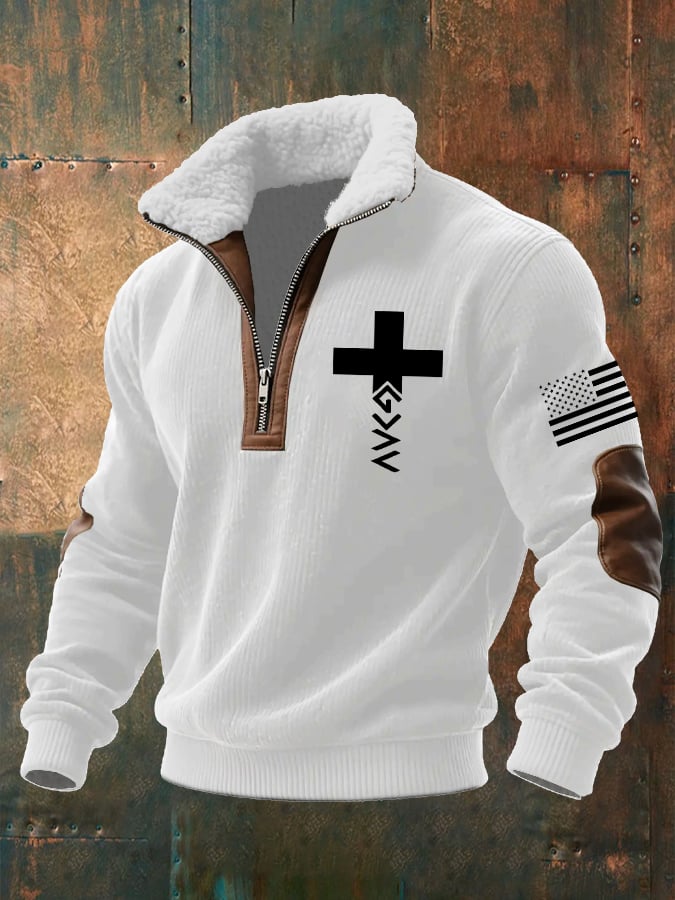Men's Faith Textured Sweatshirt