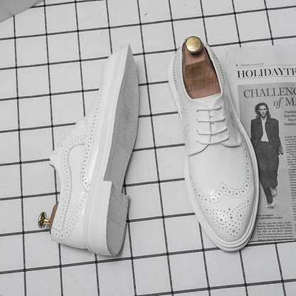 Fashionable British Comfortable Casual Pointed Toe All-Match Leather Shoes