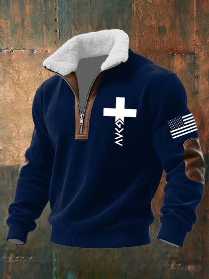 Men's Faith Textured Sweatshirt