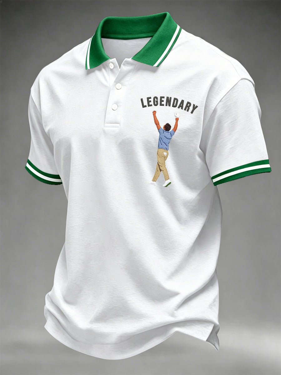 Men's Golf Champion Print Casual Polo