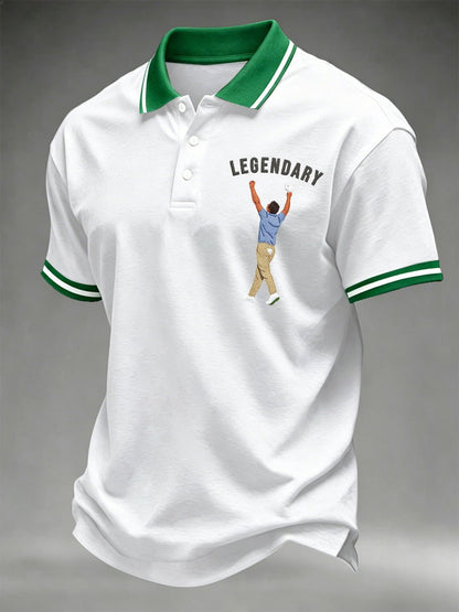 Men's Golf Champion Print Casual Polo