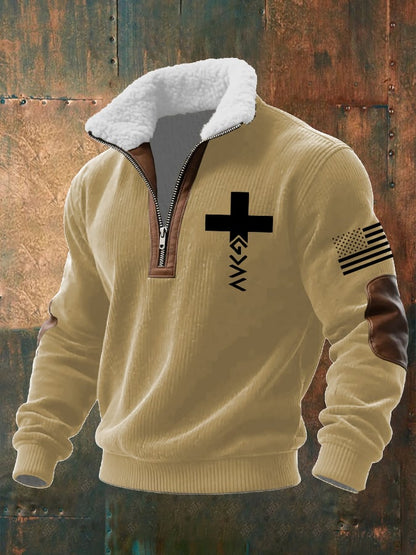 Men's Faith Textured Sweatshirt