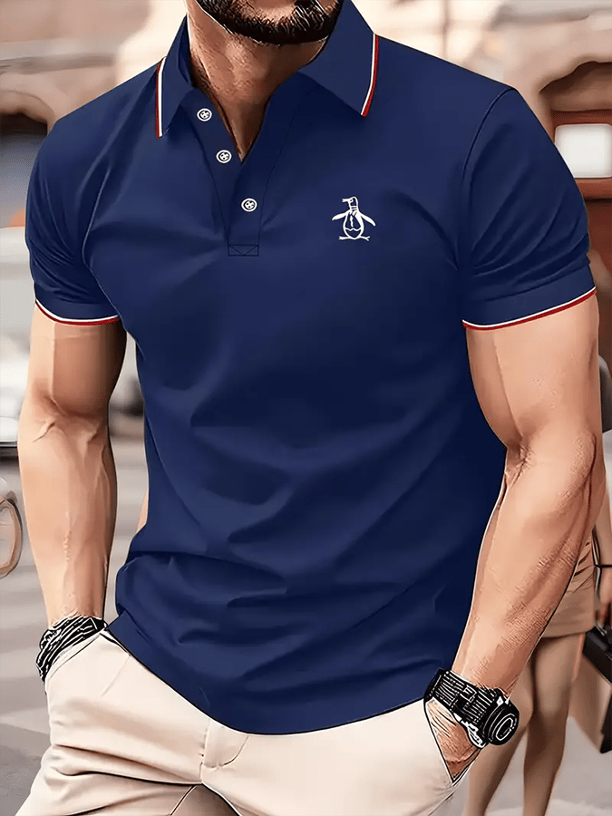 Men's Fashionable And Versatile Business Casual Polo Shirt