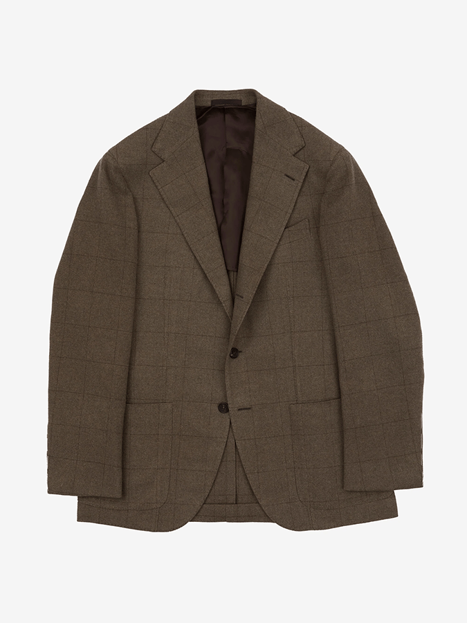 Men's Fashionable Plaid Design Single-Breasted Pocket Design Casual Suit