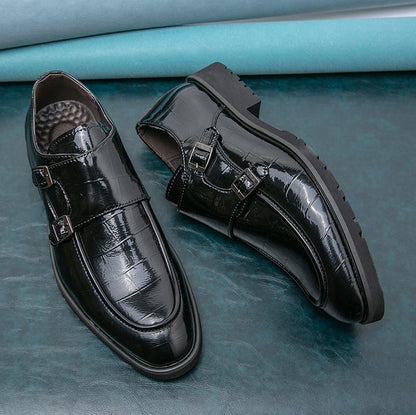 New Classic Leather Wedding Party Business Fashion Slip On Men Dress Shoes