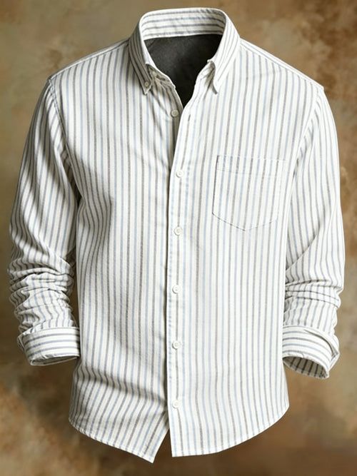 Men's Retro Abstract Art Print Pattern Business Style Shirt