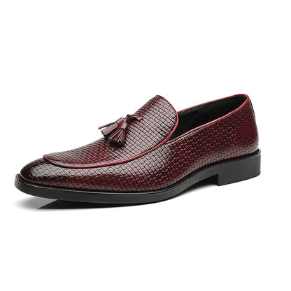 Business Casual Simple Fashion Tassel Men'S Leather Shoes