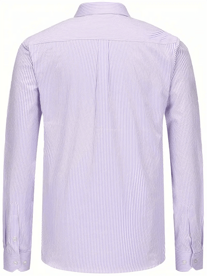 Men's Striped Business Casual Shirt