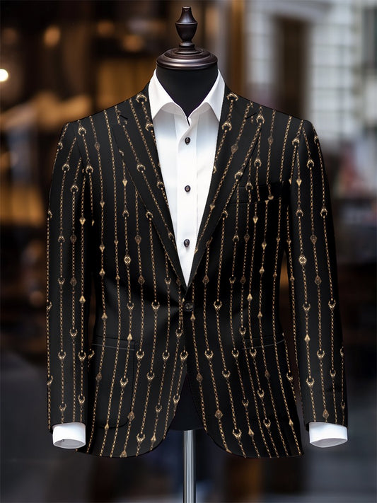Men's Retro Casual Striped Blazer