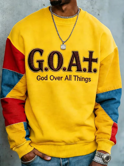 Men'S Casual Faith-Themed Printed Hoodie-Fast Shipping