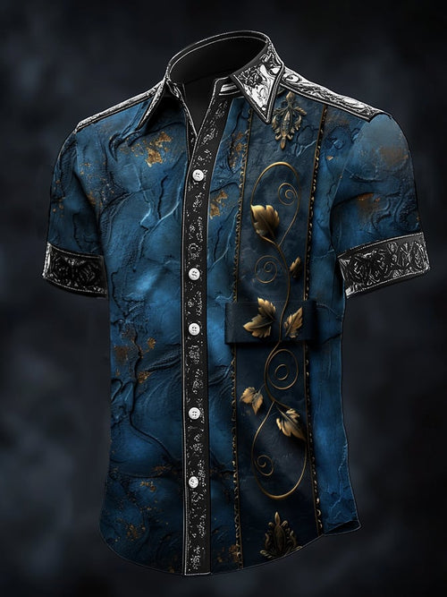 Men's Casual Fashion Dark Contrast Shirt