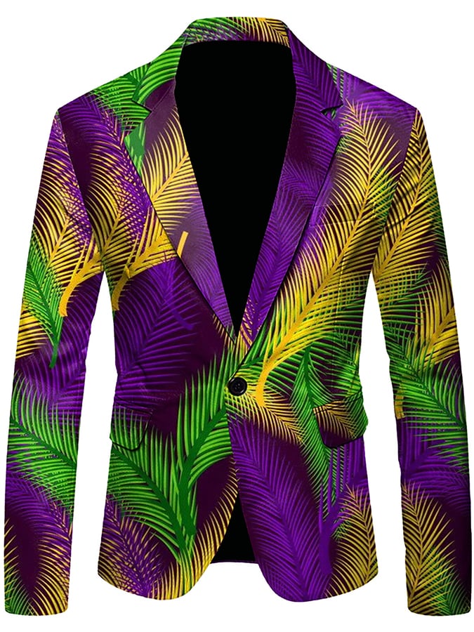 Men's Versatile With Carnival Design Blazer