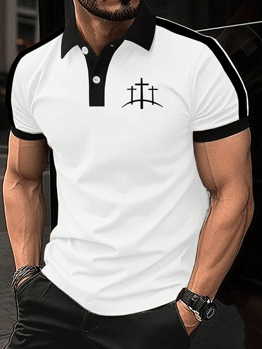 Men's Faith Print Polo Shirt