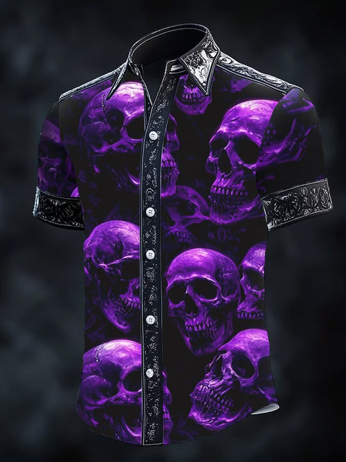 Men's Gothic Dark Short Sleeve Shirt