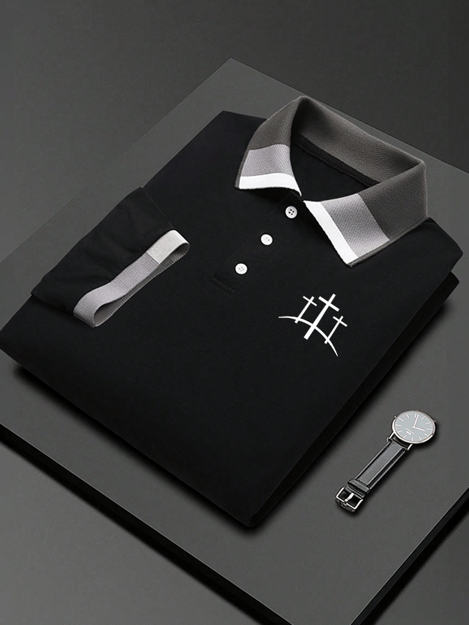 Men's Faith Print Polo Shirt
