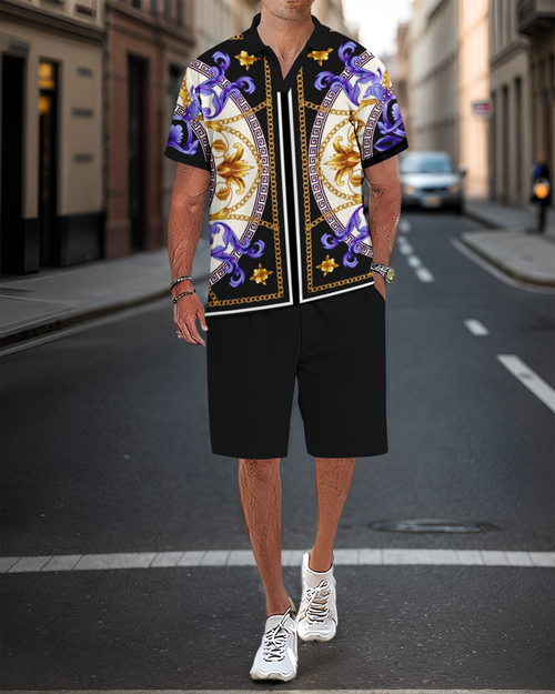Suitmens Men's Casual Summer POLO Set 019