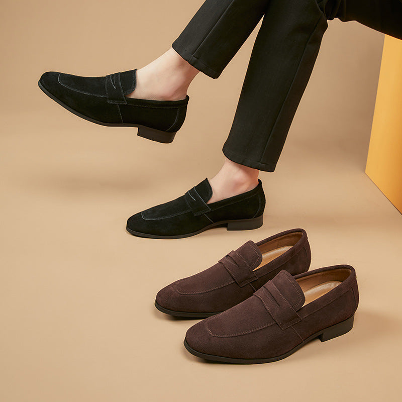 Men's Simple Suede Frosted British Style Loafers
