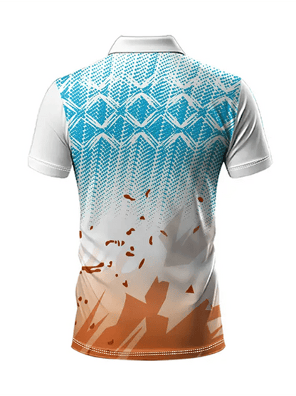 Men's Golf Casual Printed Casual Polo Shirt