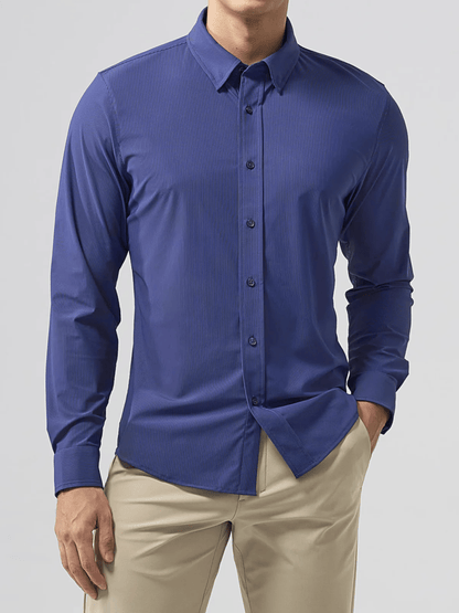 Men's Business Casual Long Sleeve Shirt