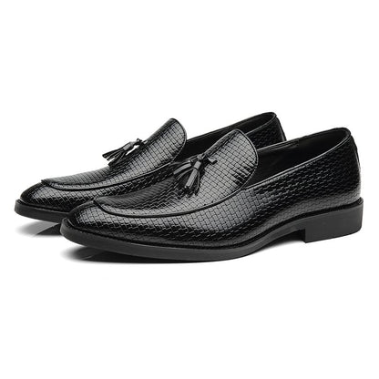 Business Casual Simple Fashion Tassel Men'S Leather Shoes