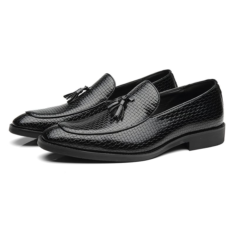 Business Casual Simple Fashion Tassel Men'S Leather Shoes