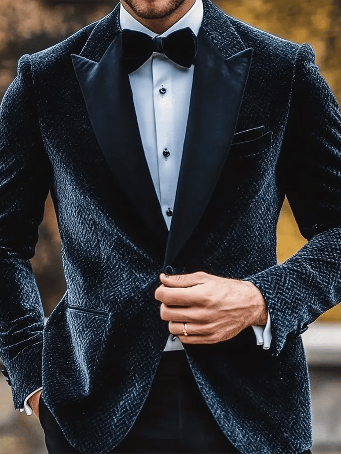 Men's Business Fashion Single Breasted Blazer