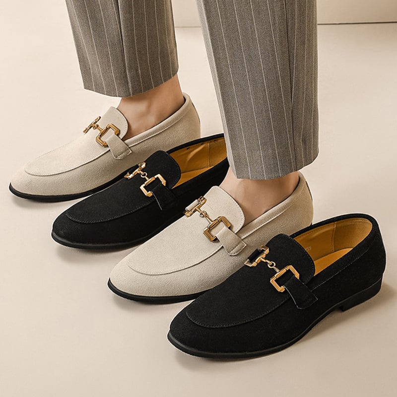 Fashion Solid Color Decorative Design Casual Leather Shoes