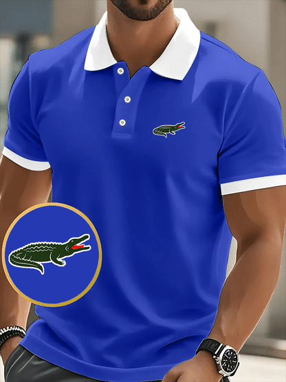 Men's Business Casual Printed Casual POLO Shirt