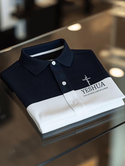 Men's Faith Printed Casual Short Sleeve Polo Shirt