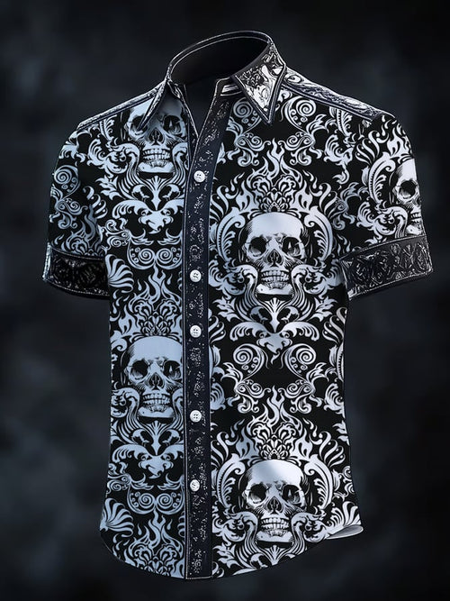 Men's Vintage Skull Dark Shirt