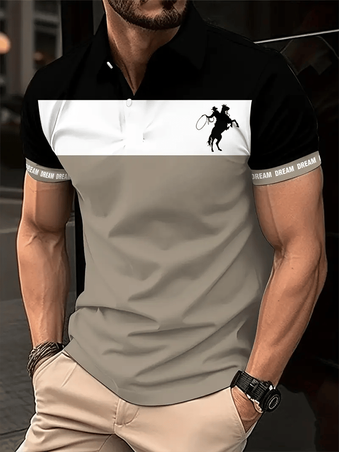Men's Fashionable And Versatile Business Casual Polo Shirt