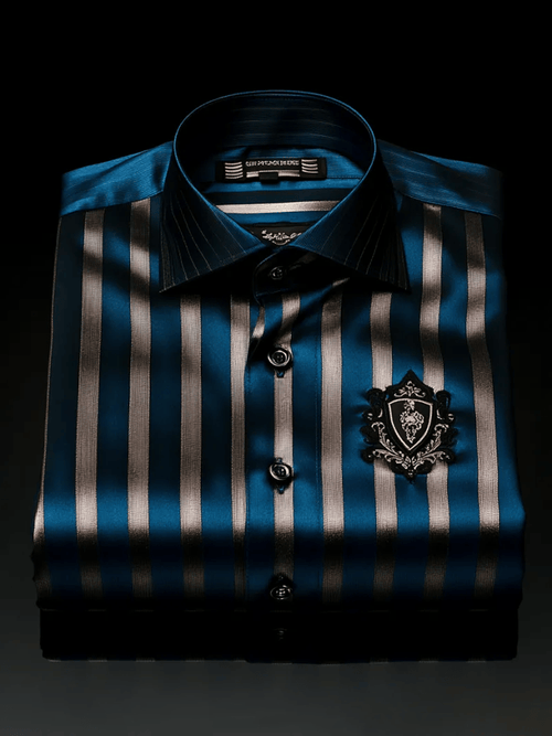 Men's Elegant Romantic Striped Long Sleeve Shirt
