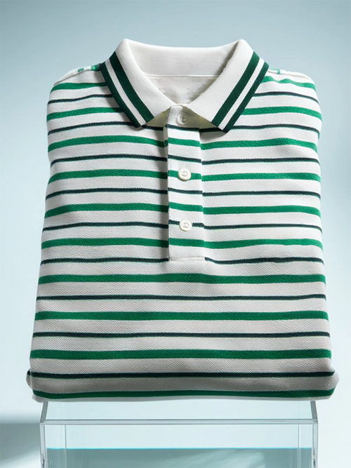 Men's Business Casual Button Short Sleeve Polo Shirt