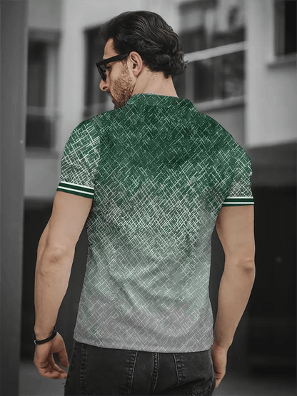 Men's Golf Casual Printed Casual Polo Shirt