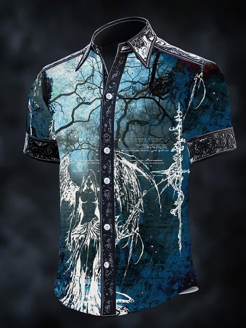 Men's Retro Gothic Dark Shirt