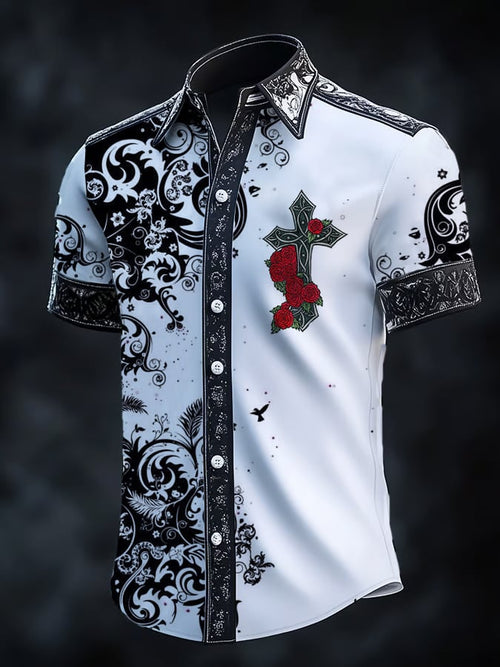 Men's Retro Gothic Dark Shirt