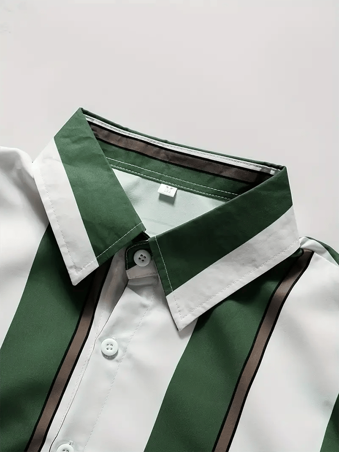 Men's Striped Business Casual Shirt