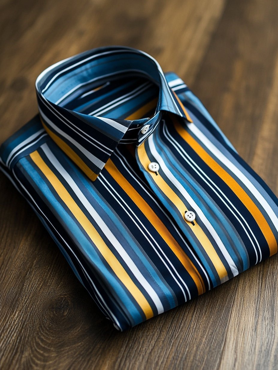 Men's Striped Luxe Long Sleeve Shirt