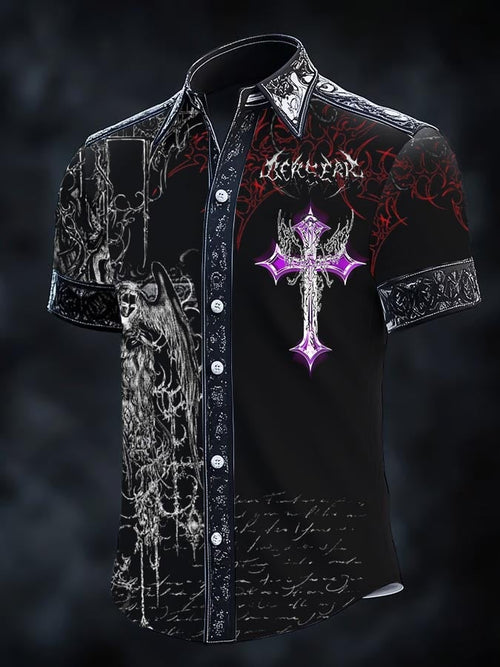 Men's Retro Gothic Dark Shirt