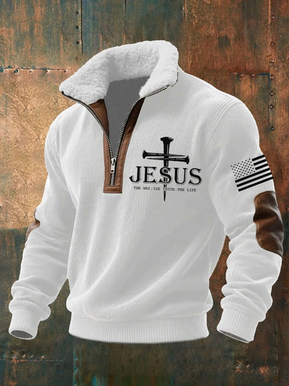 Men's Faith Textured Sweatshirt