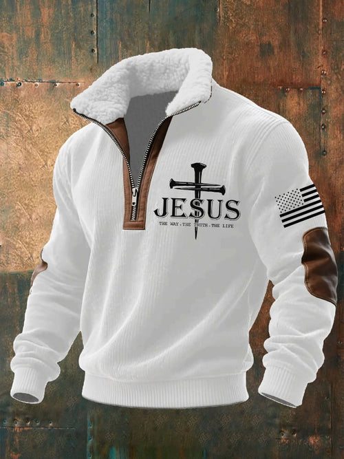Men's Faith Textured Sweatshirt