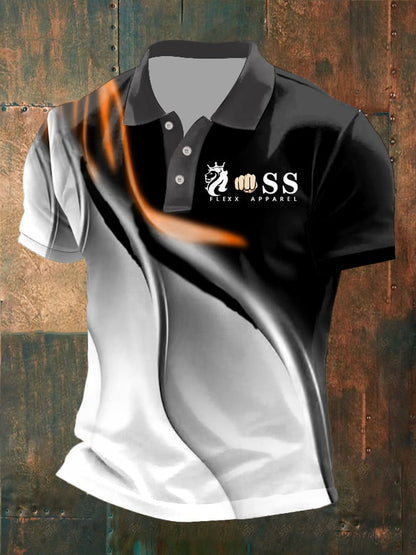 Men's Fashion Casual Business Contrast Color Polo