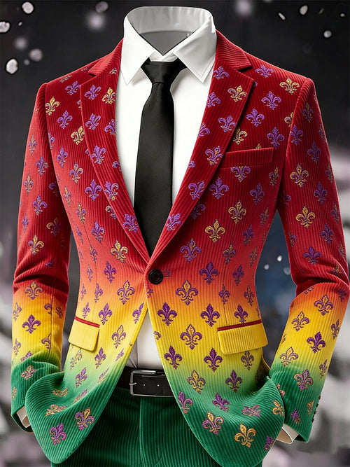 Men's Business Casual Carnival Corduroy Suit Jacket